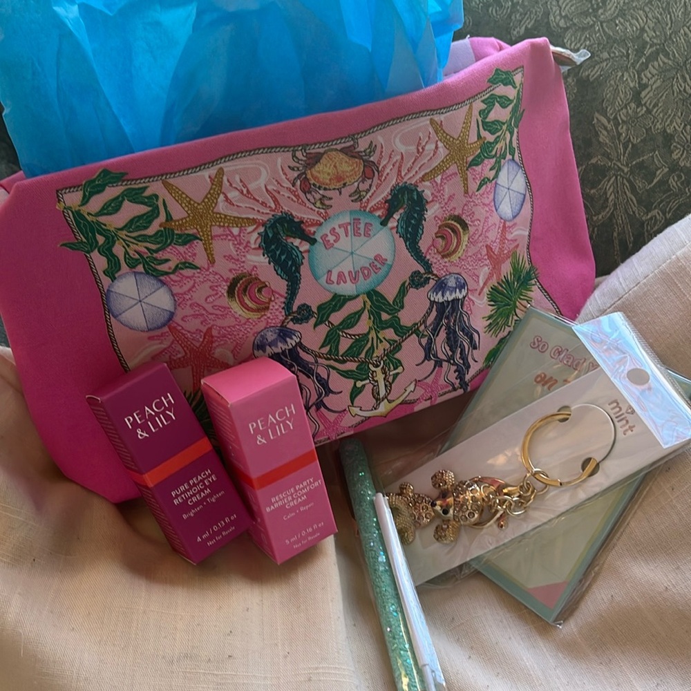 Estée Lauder cosmetics pouch bundle